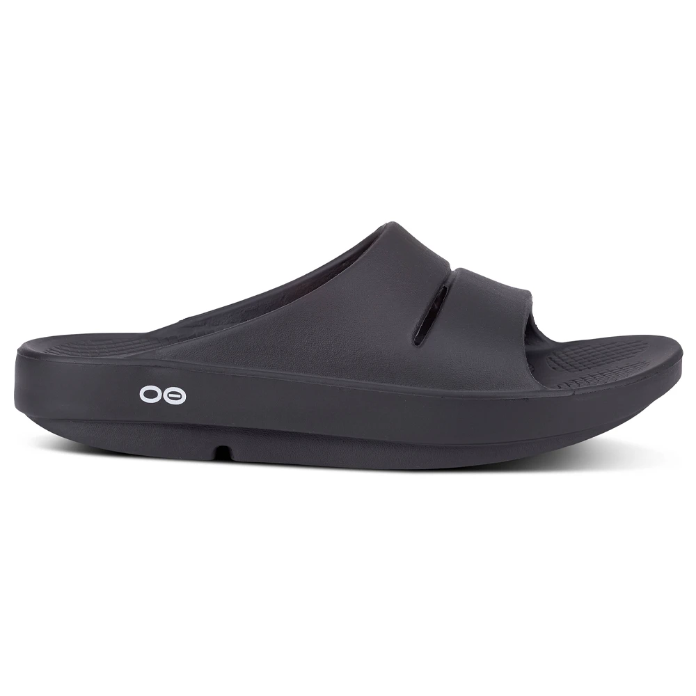 OOFOS OOahh Black Slide (Unisex) 1 OOFOS OOahh Black Slide (Unisex)