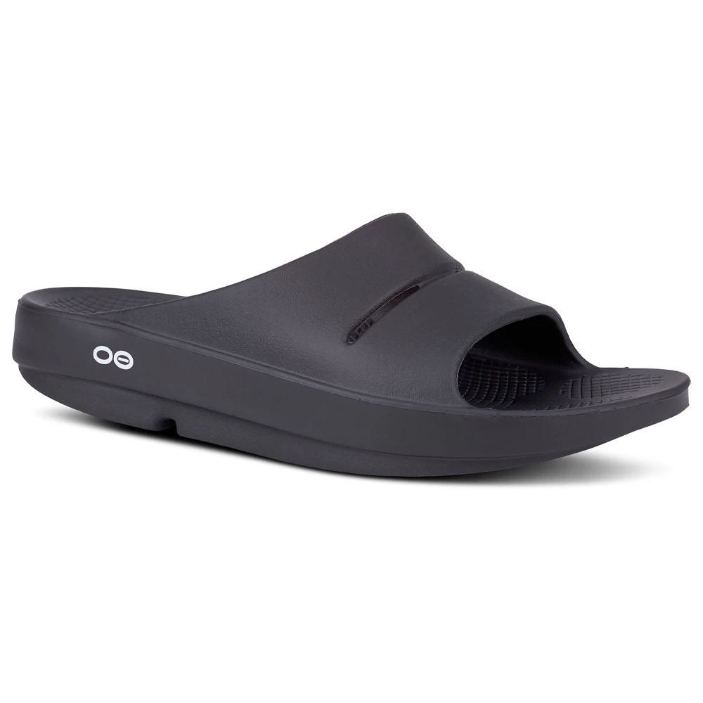 OOFOS OOahh Black Slide (Unisex) 2 OOFOS OOahh Black Slide (Unisex) - Image 2