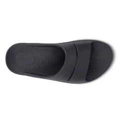 OOFOS OOahh Black Slide (Unisex) 12 OOFOS OOahh Black Slide (Unisex) -Ecco Shoe Store 1100BLK 6