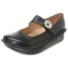 Alegria Paloma Mary Jane In Black Nappa (Women's)