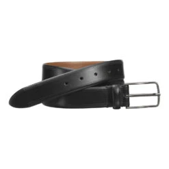 Johnston & Murphy Edge-Perfed Embossed Belt Black