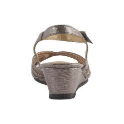 David Tate Admire Pewter Wedge Heel (Women's) -Ecco Shoe Store ADMIREPWT 3