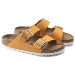 Birkenstock Arizona Soft Footbed Sandal Apricot (Women's) -Ecco Shoe Store Apricot 4