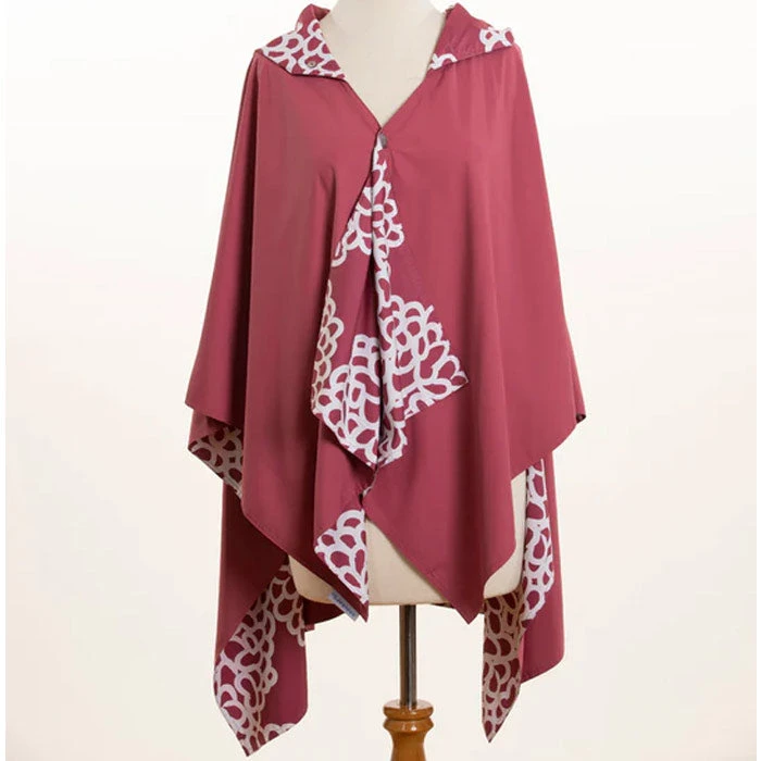 RAINRAPS RainRap Hooded Berry & Berry Clouds (Women's) 2 RAINRAPS RainRap Hooded Berry & Berry Clouds (Women's) - Image 2