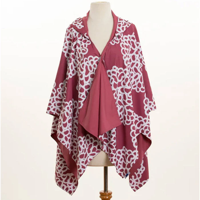 RAINRAPS RainRap Hooded Berry & Berry Clouds (Women's) 5 RAINRAPS RainRap Hooded Berry & Berry Clouds (Women's) - Image 5