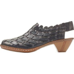 Rieker Sina 78 Slingback Heel Black (Women's) 9 Rieker Sina 78 Slingback Heel Black (Women's) -Ecco Shoe Store Blk 3 cc5ac1f8 8f64 407c b436 7a0f913c968b