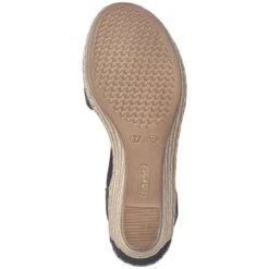 Rieker Fanni H6 Wedge Sandal Black (Women's) -Ecco Shoe Store Blk 6 a1e10321 81fa 49c8 930c e35c28048f2b