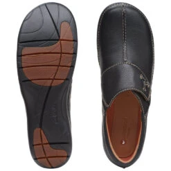 Clarks Un Loop Ave Slip-On Black Leather (Women's) -Ecco Shoe Store Blk 7 63475d45 77c1 4958 b81b 1fc29cf89725