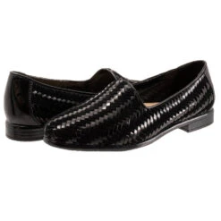 Trotters Liz III Slip-On Black/Black Patent (Women's) -Ecco Shoe Store Blk 8 cd5a6194 763c 4204 bf85 c522308e5d3c
