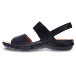 Revere Como Sandal Black Lizard (Women's) 8 Revere Como Sandal Black Lizard (Women's) -Ecco Shoe Store BlkLiz 3