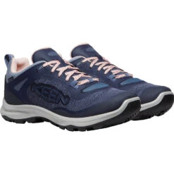 Keen Terradora Flex Waterproof Hiking Shoe Vintage Indigo/Peachy (Women's) -Ecco Shoe Store Blu 4 daeb025c b49b 45d2 9f14 02c797c91e4e