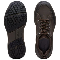 Clarks Wave 2.0 Vibe Dark Brown Waterproof (Men's) -Ecco Shoe Store Brn 7 b8a167f5 801f 4a32 845f 066d3d04a8ec