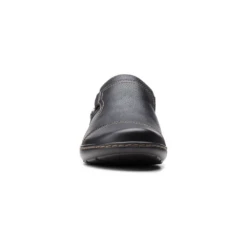 Clarks Cora Poppy Black Leather Slip-On (Women's) -Ecco Shoe Store CoraPoppy 3