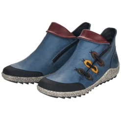 Rieker Z7582 Liv Royal Blue Shootie (Women's) -Ecco Shoe Store D1A7301 7 67e77a41 3c4a 4101 95c5 4eb273e91750