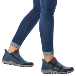 Rieker Z7582 Liv Royal Blue Shootie (Women's) -Ecco Shoe Store D1A7301 8 cc489528 66be 40ed 9a3a ff85c7310e67