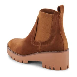 Blondo Dyme Waterproof Chelsea Boot Cognac Suede (Women's) -Ecco Shoe Store DYMECOGNAC 3