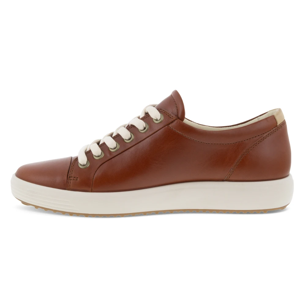 Ecco Soft 7 Cognac Leather Sneaker (Women's) 3 Ecco Soft 7 Cognac Leather Sneaker (Women's) - Image 3