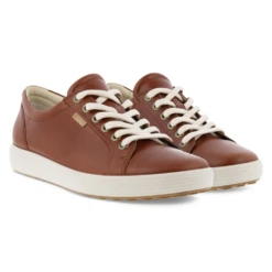 Ecco Soft 7 Cognac Leather Sneaker (Women's) 16 Ecco Soft 7 Cognac Leather Sneaker (Women's) -Ecco Shoe Store EccoCogna 7