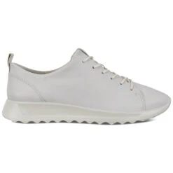 Ecco Flexure Runner White Leather (Women's) -Ecco Shoe Store FlexRunner Wht 3 025fa784 a8f1 46dd a474 cde8ceea7234