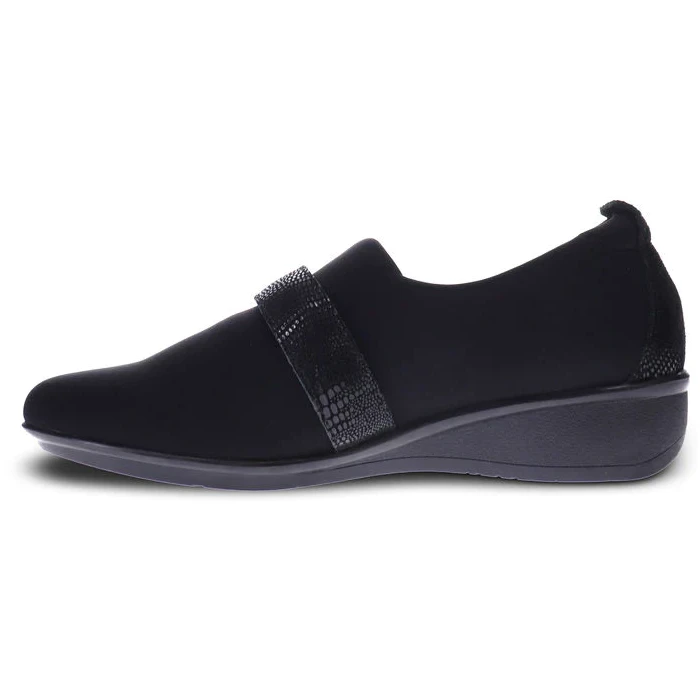 Revere Genoa Black Stretch Loafer (Women's) 3 Revere Genoa Black Stretch Loafer (Women's) - Image 3