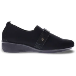 Revere Genoa Black Stretch Loafer (Women's) 9 Revere Genoa Black Stretch Loafer (Women's) -Ecco Shoe Store GENOABLACK 4