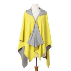 RAINRAPS RainRap Hooded Yellow & Grey (Women's) -Ecco Shoe Store GryYel 2
