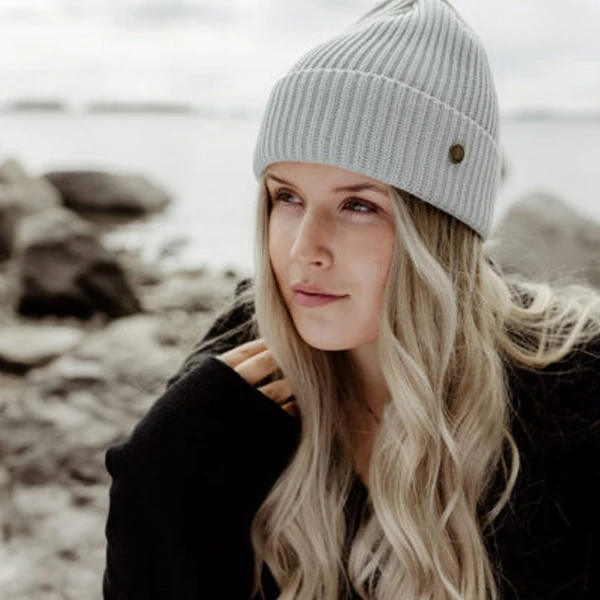 Superyellow Hannah Off-White Merino Wool Beanie (Unisex) 2 Superyellow Hannah Off-White Merino Wool Beanie (Unisex) - Image 2