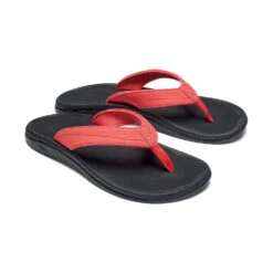 OluKai 'Ohana Flip Flop Sandal Hot Coral / Black (Women's) 7 OluKai 'Ohana Flip Flop Sandal Hot Coral / Black (Women's) -Ecco Shoe Store HotCor 4