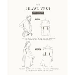 Look By M Basic Shawl Vest Charcoal -Ecco Shoe Store Howto 2