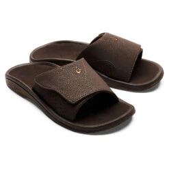 OluKai Nalu Slide Sandal Dark Java (Men's) -Ecco Shoe Store Java 4