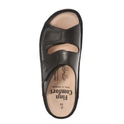 Finn Comfort Jamaica Sandal Black Nappa Leather (Women's) -Ecco Shoe Store MAR00035D