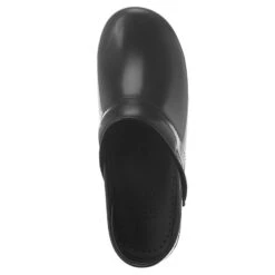 Dansko Professional Black Cabrio Clog Black Leather (Women's) -Ecco Shoe Store MAR00374D