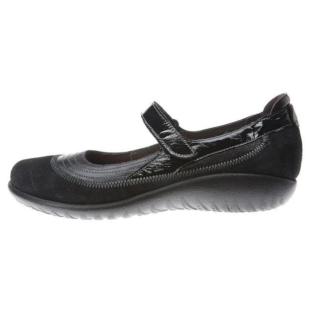 Naot Kirei Black Madras Leather/Suede/Patent (Women's) 2 Naot Kirei Black Madras Leather/Suede/Patent (Women's) - Image 2