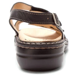 Finn Comfort Gomera Sandal Black Plisseelight (Women's) -Ecco Shoe Store MAR01698B