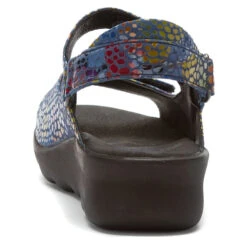 Wolky Pichu Sandal In Jeans Blue Mulit Color Fantasy (Women's) -Ecco Shoe Store MAR02432B