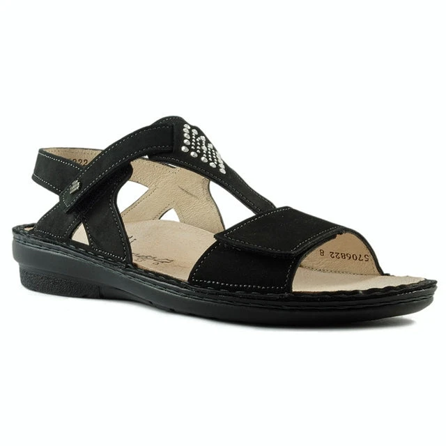 Finn Comfort Calvia Sandal Black Nubuck (Women's) 1 Finn Comfort Calvia Sandal Black Nubuck (Women's)