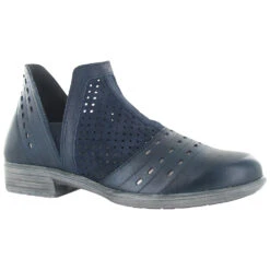 Naot Rivotra Bootie Perforated Navy Leather (Women's)