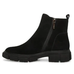 Blondo Posey Waterproof Chelsea Boot Black Suede (Women's) -Ecco Shoe Store POSEYBLKSUEDE 4