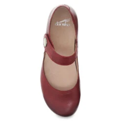 Dansko Beatrice Mary Jane Red Leather (Women's) -Ecco Shoe Store Rd 3
