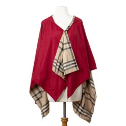 RAINRAPS RainRap Hooded Jester Red & Plaid (Women's) -Ecco Shoe Store RedPlaid 2