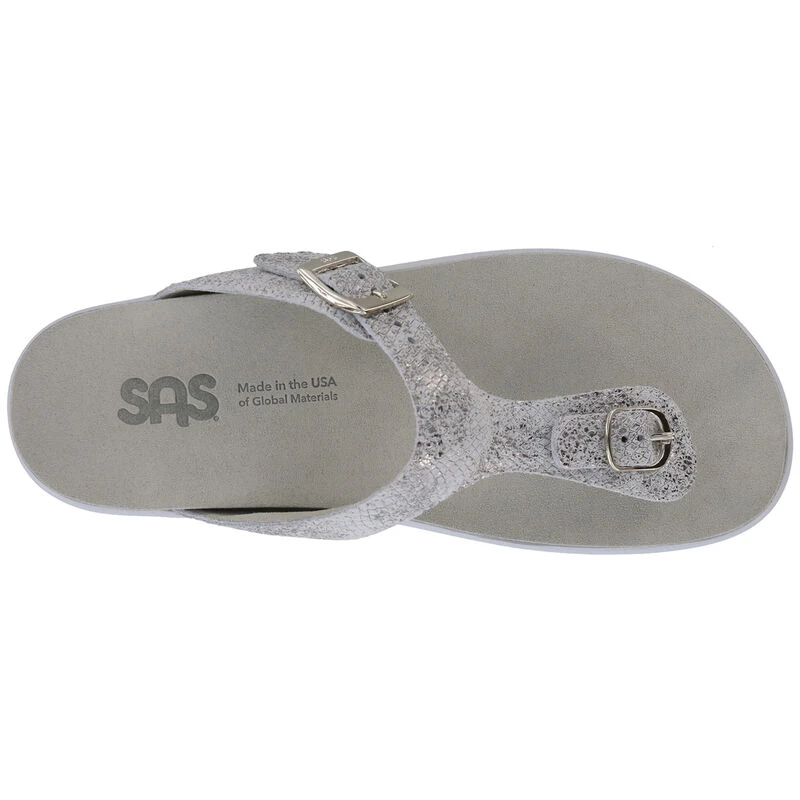 SAS Sanibel T-Strap Sandal Plata Silver (Women's) 3 SAS Sanibel T-Strap Sandal Plata Silver (Women's) - Image 3