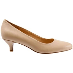 Trotters Kiera Heel Nude Leather (Women's) -Ecco Shoe Store Trot.Kie .3