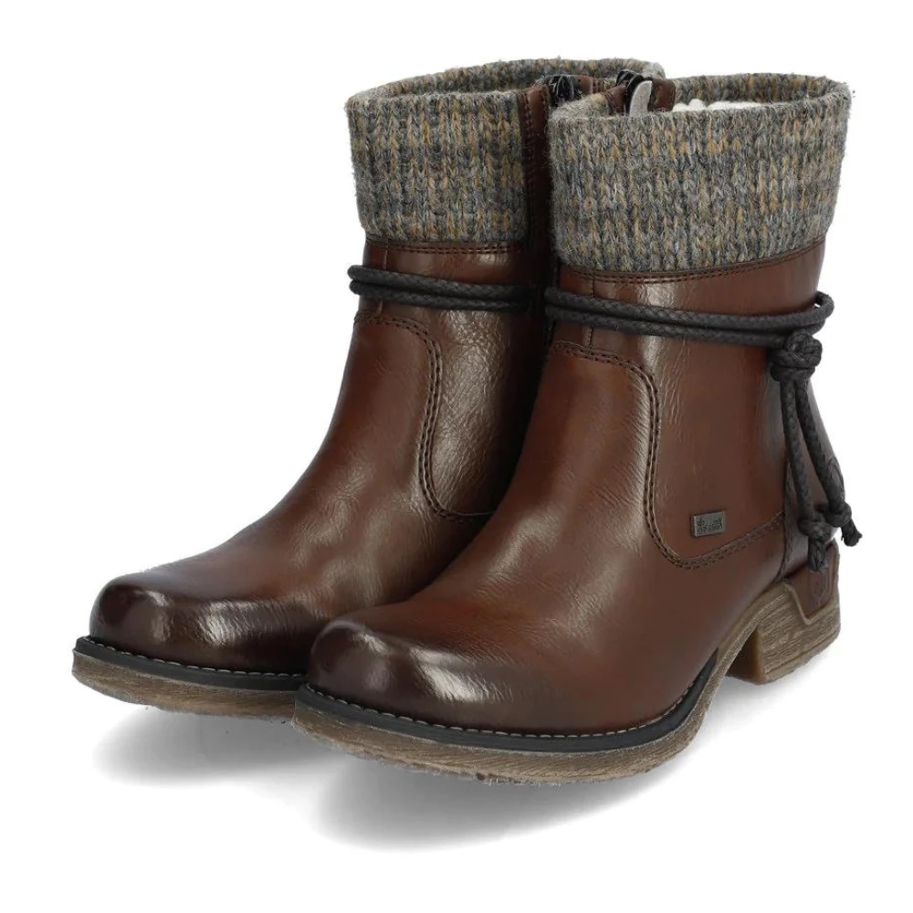 Rieker 79688 Fee Brown/Graphit Boot (Women's) 1 Rieker 79688 Fee Brown/Graphit Boot (Women's)