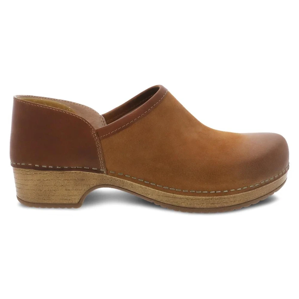Dansko Brenna Tan Burnished Suede Clog (Women's) 2 Dansko Brenna Tan Burnished Suede Clog (Women's) - Image 2
