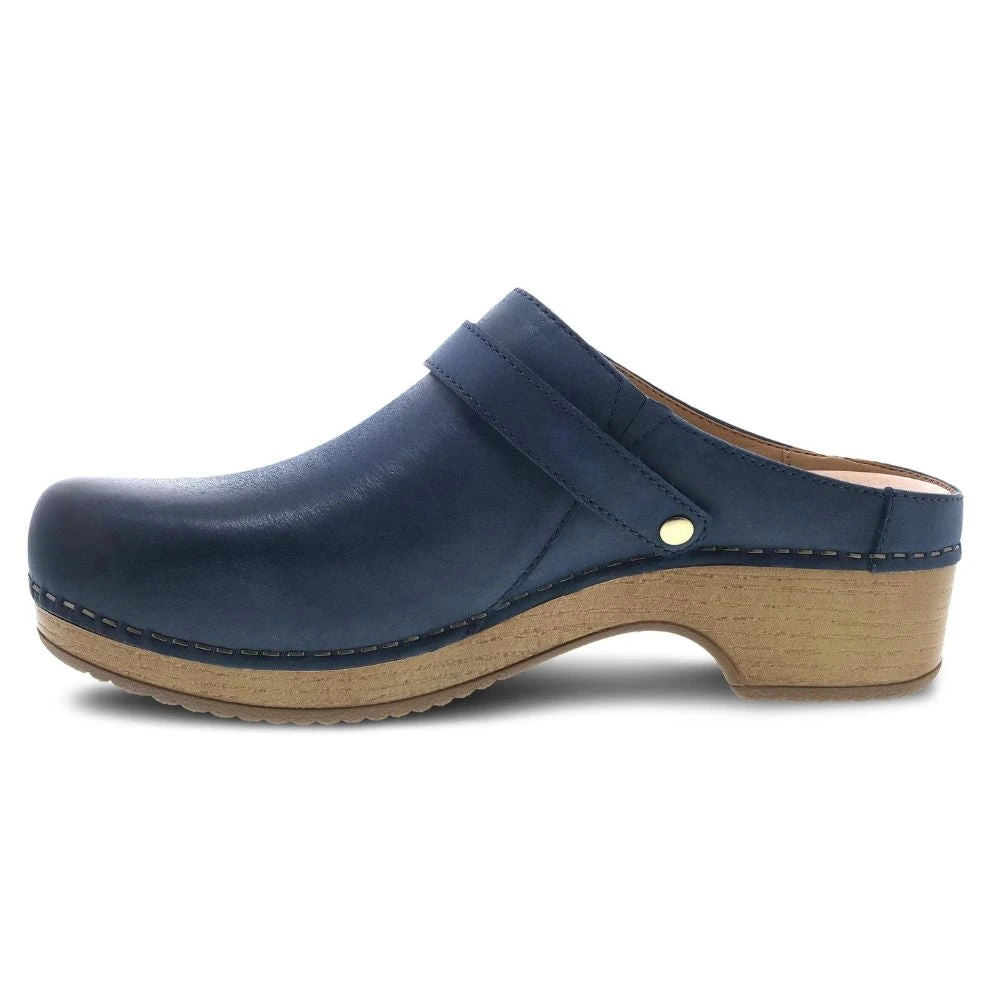 Dansko Berry Navy Leather Clog (Women's) 3 Dansko Berry Navy Leather Clog (Women's) - Image 3