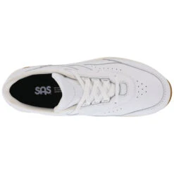 SAS Tour II Chalk White Leather (Women's) -Ecco Shoe Store Wht 5