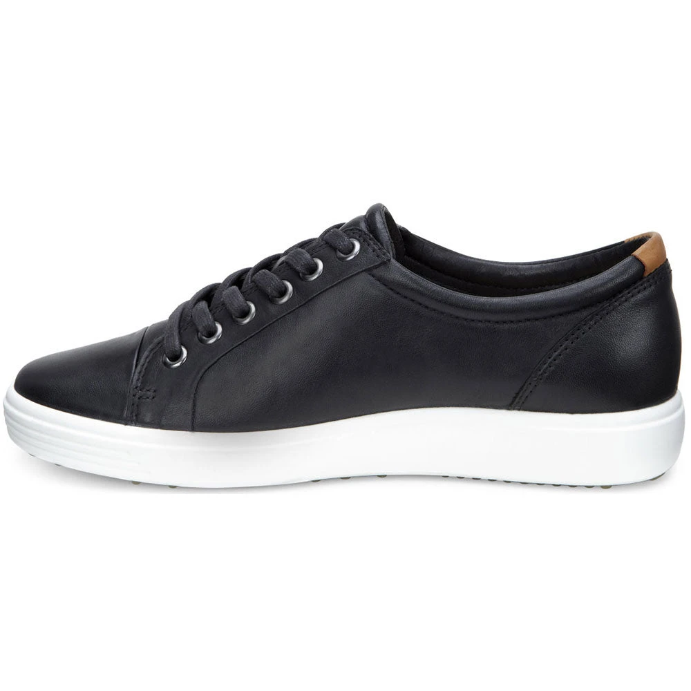 Ecco Soft 7 Black Leather Sneaker (Women's) 2 Ecco Soft 7 Black Leather Sneaker (Women's) - Image 2