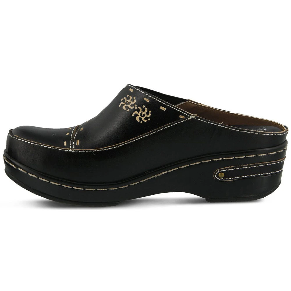 L'Artiste By Spring Step Chino Clog Black Leather (Women's) 2 L'Artiste By Spring Step Chino Clog Black Leather (Women's) - Image 2