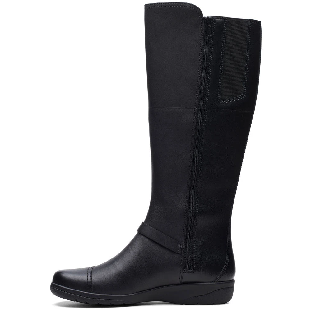 Clarks Cheyn Lindie Boot Black Leather (Women's) 2 Clarks Cheyn Lindie Boot Black Leather (Women's) - Image 2