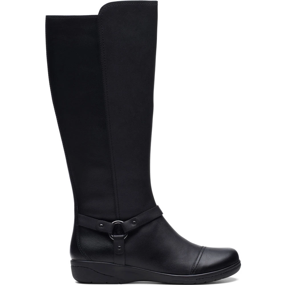 Clarks Cheyn Lindie Boot Black Leather (Women's) 3 Clarks Cheyn Lindie Boot Black Leather (Women's) - Image 3